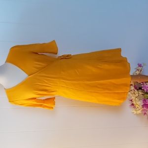 OLD NAVY WRAP DRESS, SIZE MEDIUM, SHORT SLEEVE, KNEE LENGTH